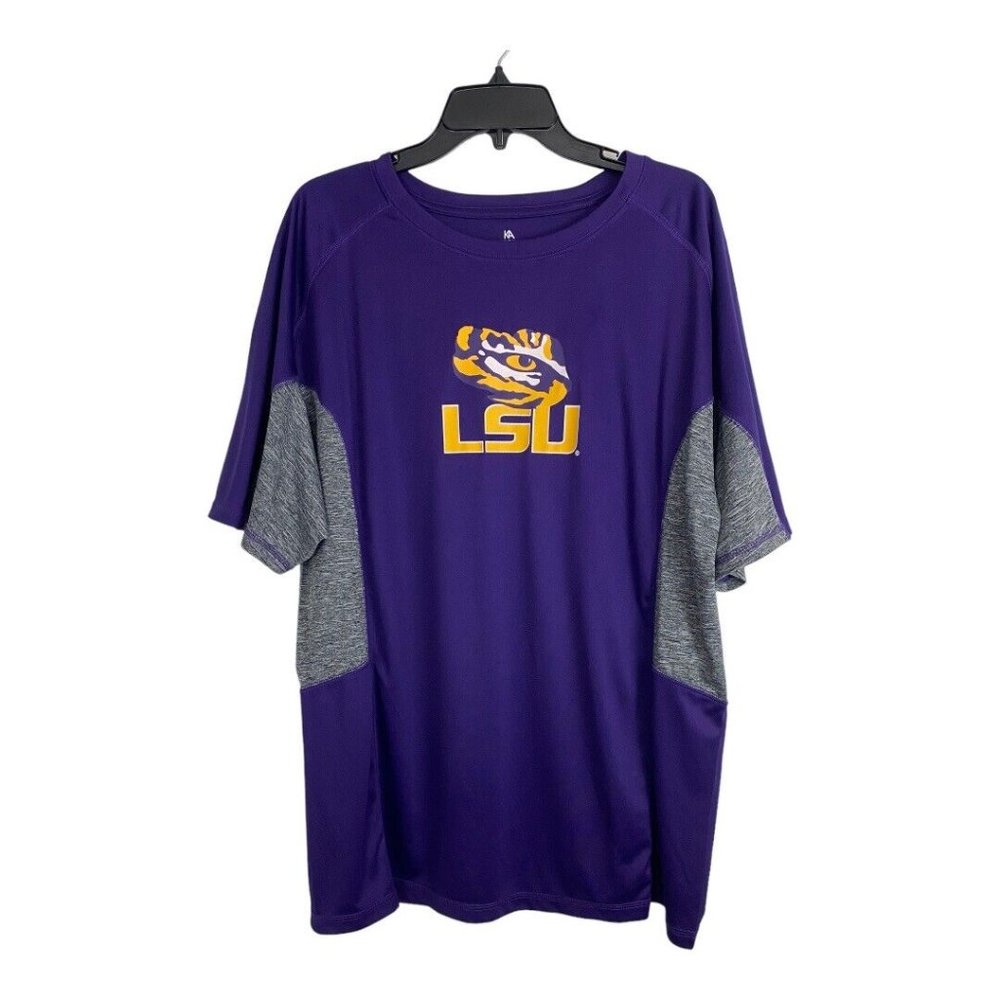 Knights Mens Shirt Size XL LSU 46/48 Purple Gold Geaux Tigers Baseball